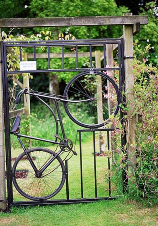 Recycled Bicycle Gate